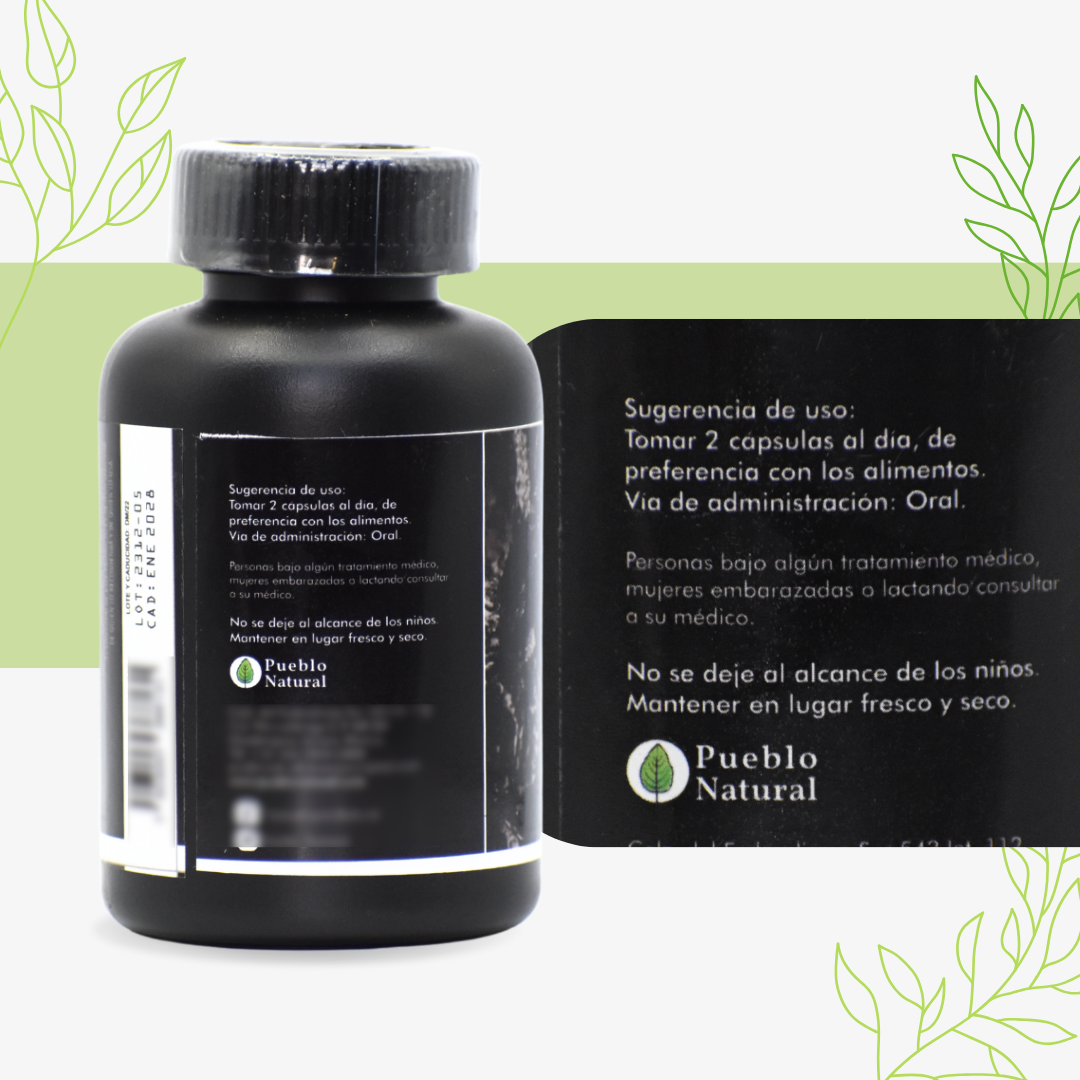 Shilajit Extract Powder 50% 60 Cápsulas 500 Mg C/u Azga Lab.