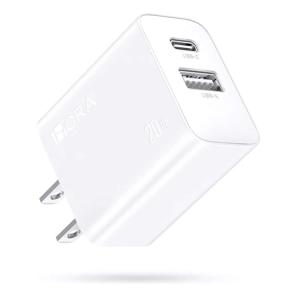 Cargador Turbo Dual USB A y Tipo C 20W 1Hora.