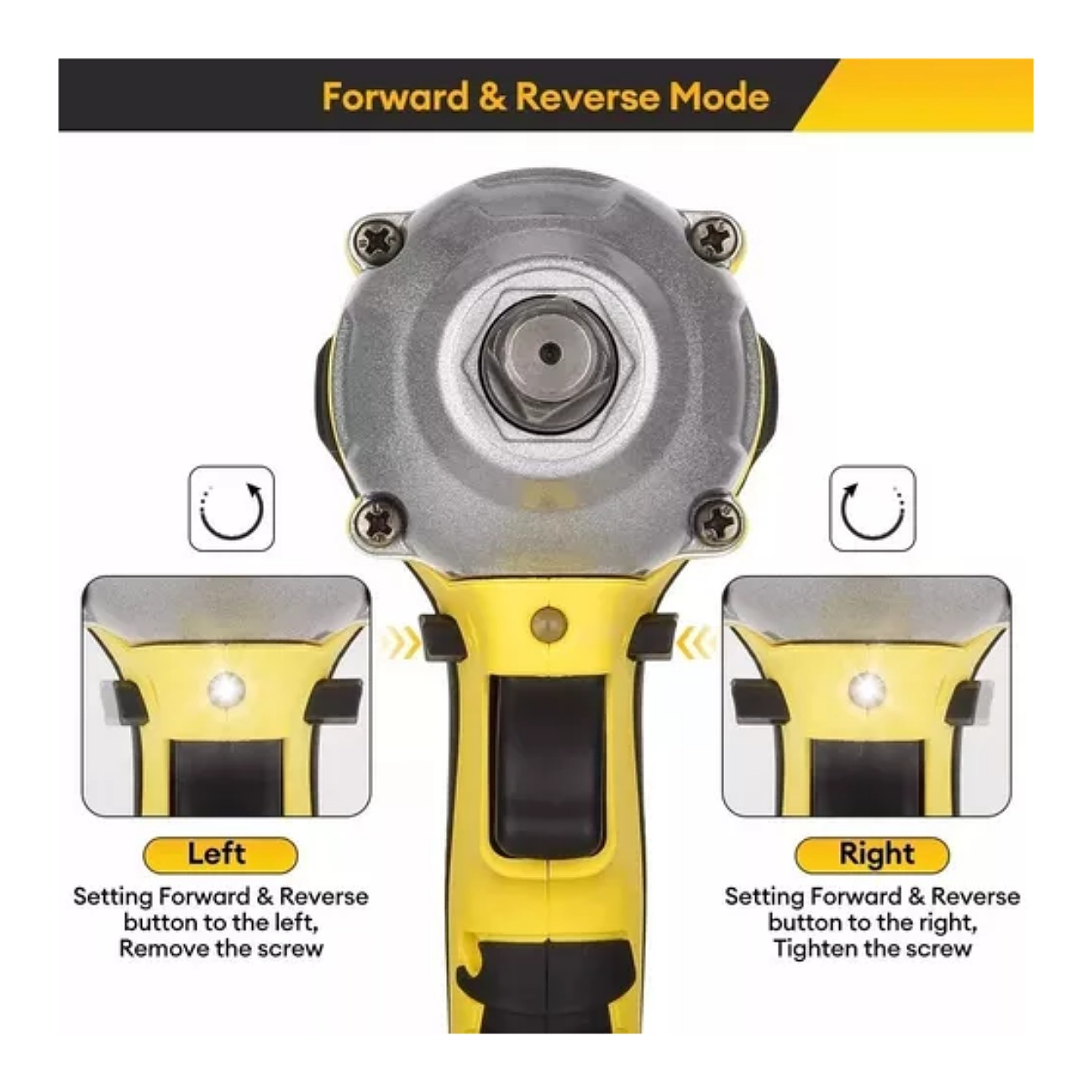 Llave De Impacto 1/2 Inalámbrica Eléctrica Con Batería 600nm Colorworld