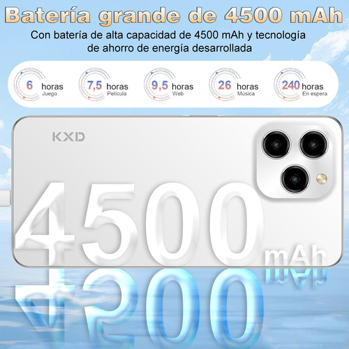Kxd A07 Teléfono Dual Sim 8gb Ram + 128gb Rom Gran Pantalla 150hz Alta ...