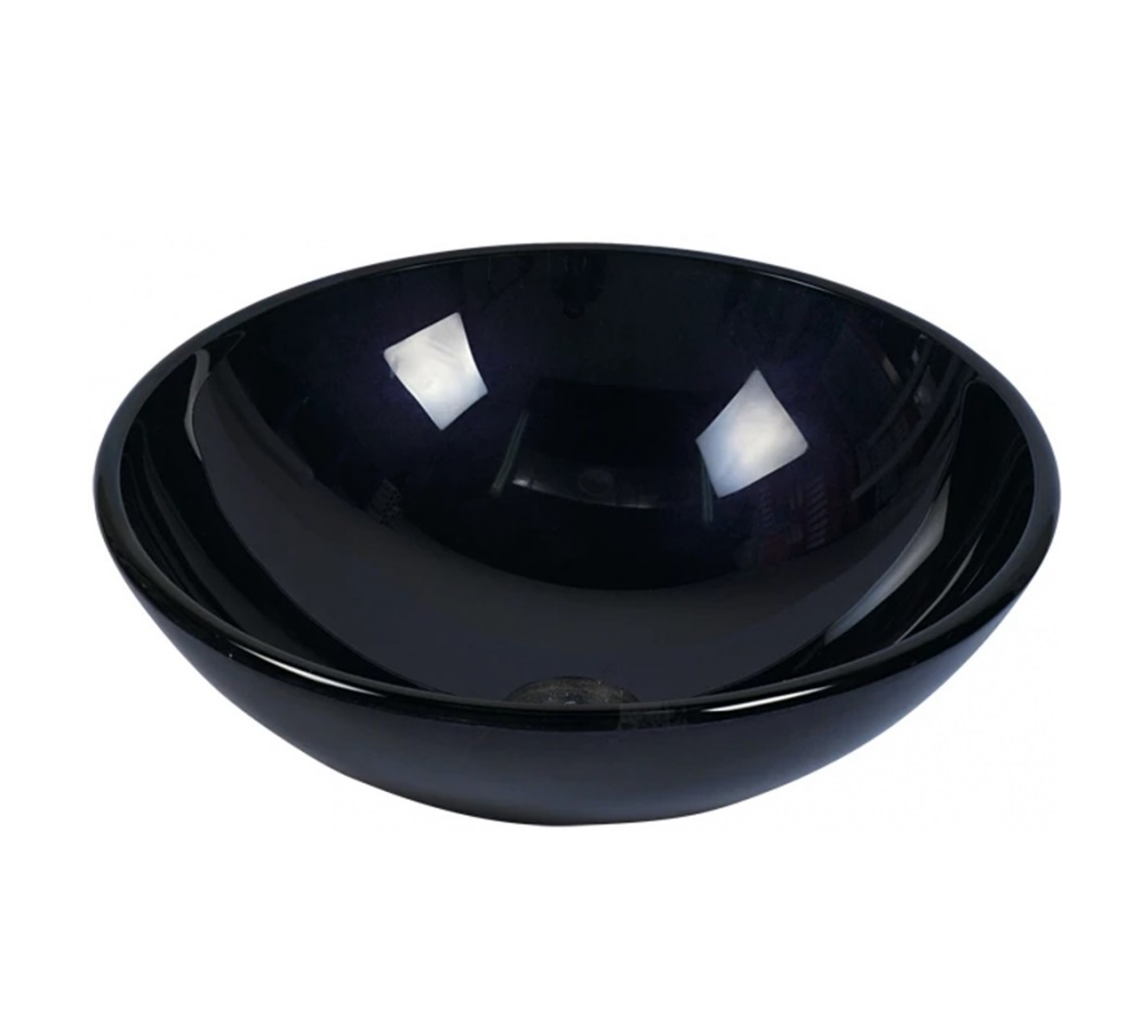 Lavabo Ovalin de lujo color Negro BRILLANTE tipo bowl
