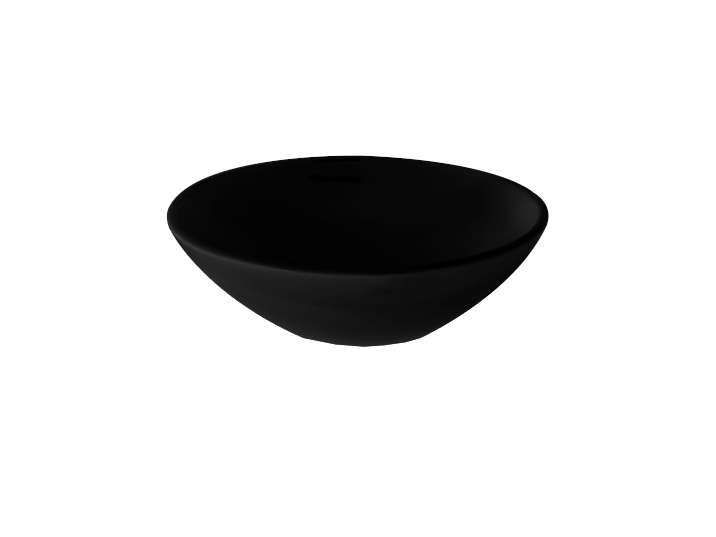Lavabo Ovalin de lujo color Negro BRILLANTE tipo bowl