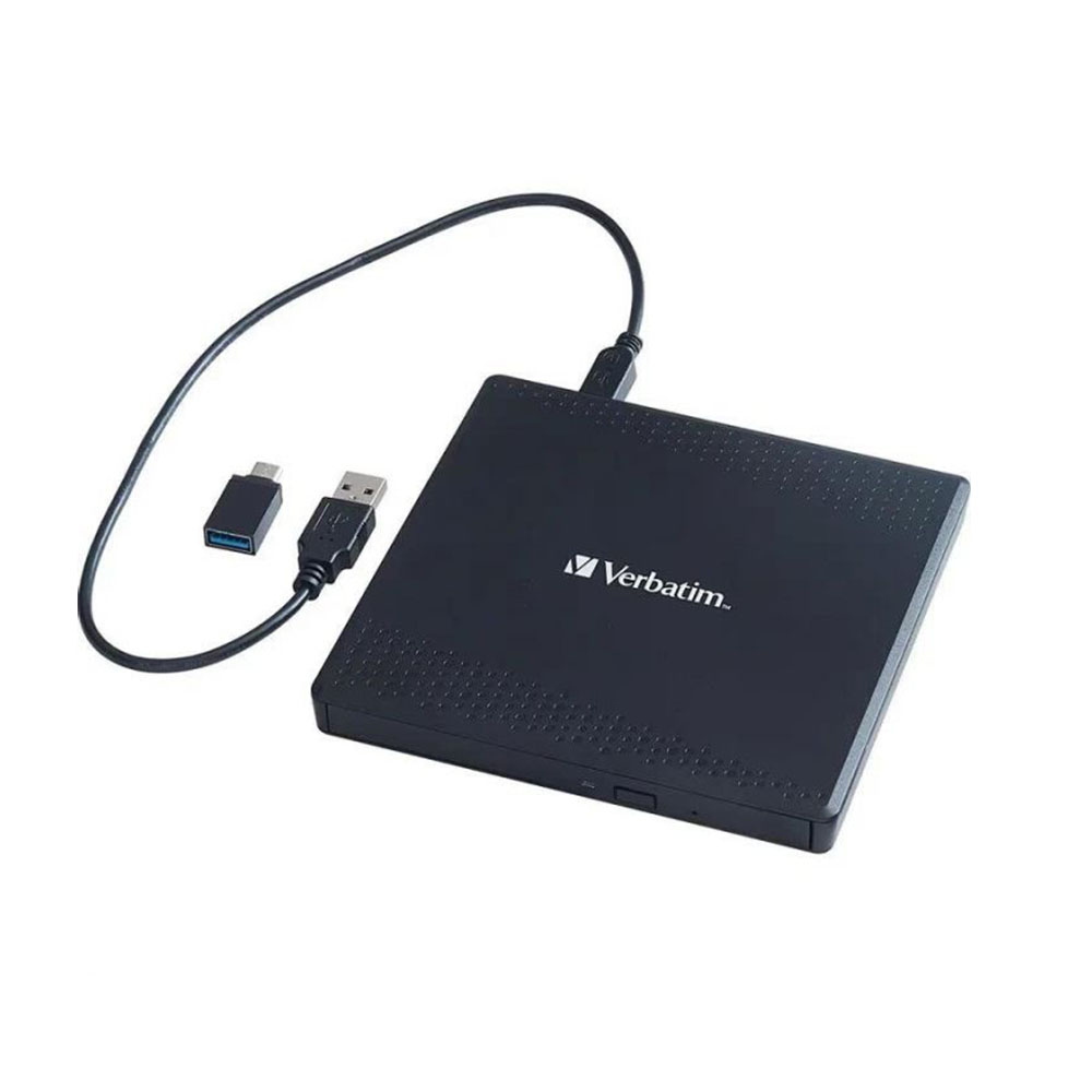 Paquete Verbatim de Grabador de DVD Externo + Campana de 50 DVD Virgen.