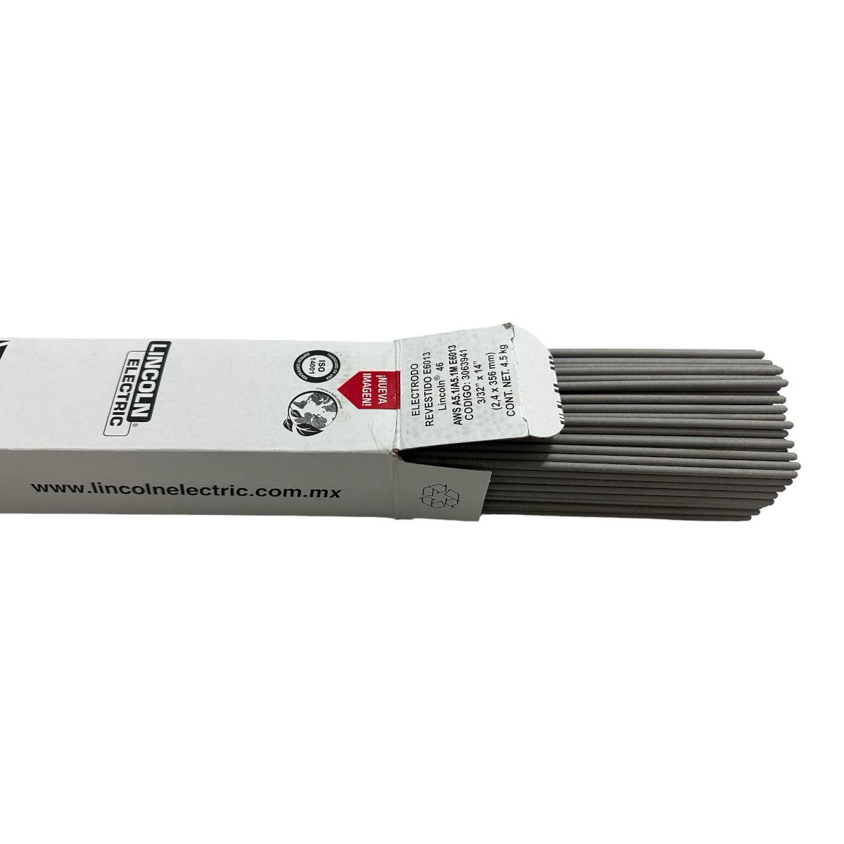 Electrodo Lincoln L46 6013 En 3/32 Caja 4.5 Kilos