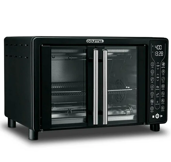 Horno Digital con Freidora de Aire Gourmia 24 Litros Negro.