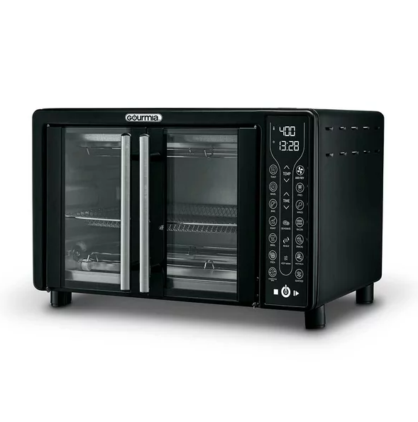 Horno Digital con Freidora de Aire Gourmia 24 Litros Negro.