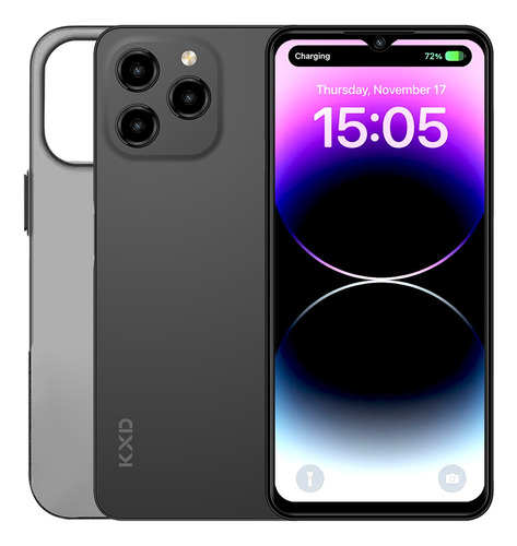 Kxd A07 Teléfono Dual Sim 8gb Ram + 128gb Rom Gran Pantalla 150hz Alta Frecuencia De Actualización 6.52 Pulgadas Con Desbloqueo Por Huella Digital.