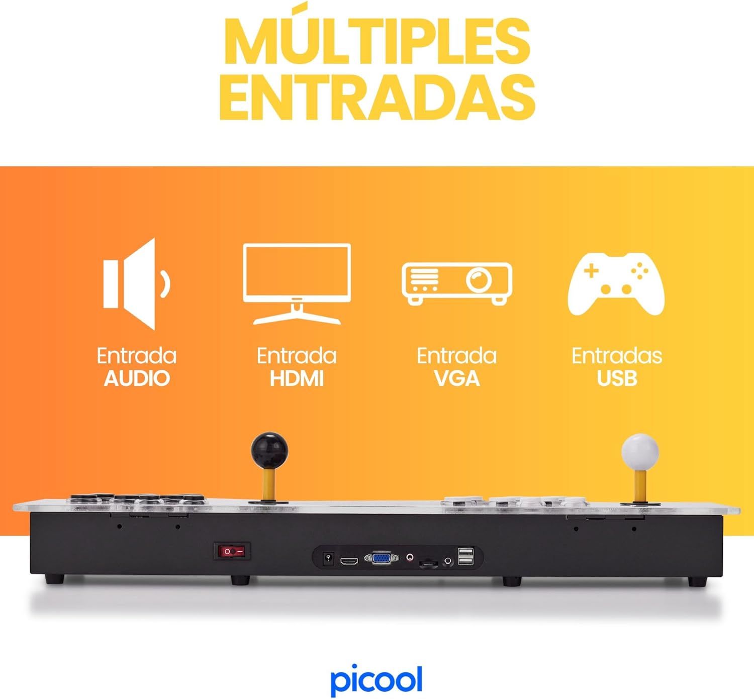 Tablero Arcade 6100 juegos Consola Retro”.