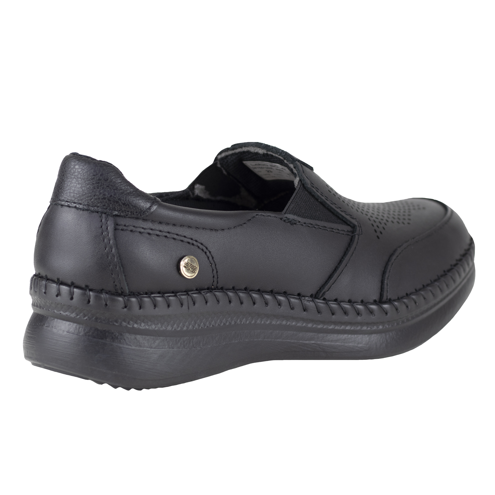 Zapato Negro Con Tacon Para Mujer Semi Vestir Lobo Solo 4984.