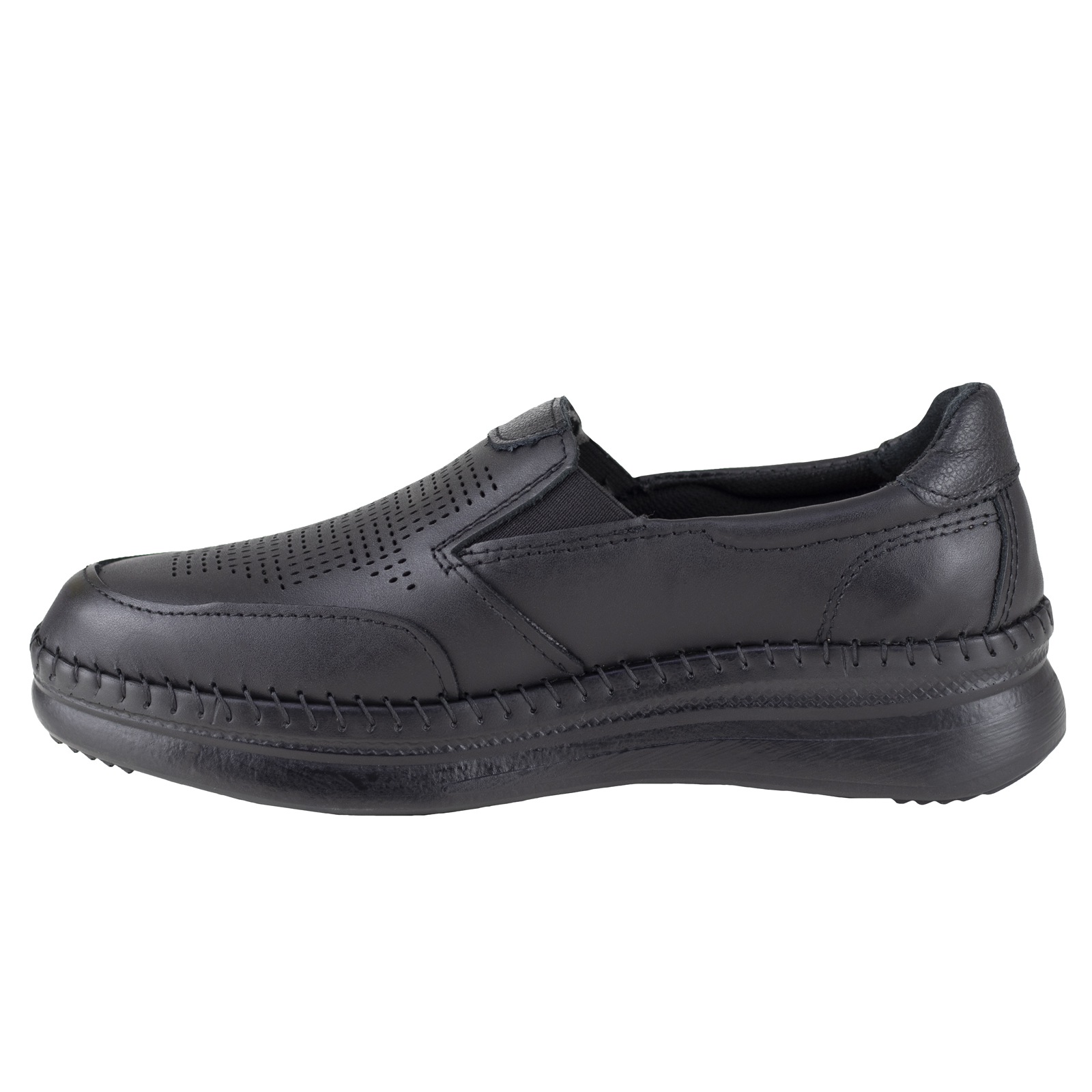 Zapato Negro Con Tacon Para Mujer Semi Vestir Lobo Solo 4984.