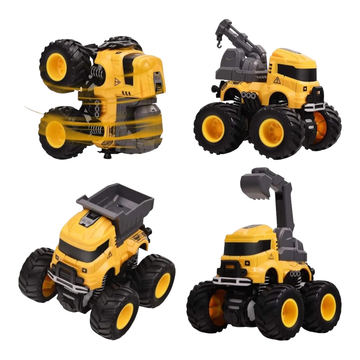 Lonandy Paquete De 4 Juguetes Para Camiones De Construcción.