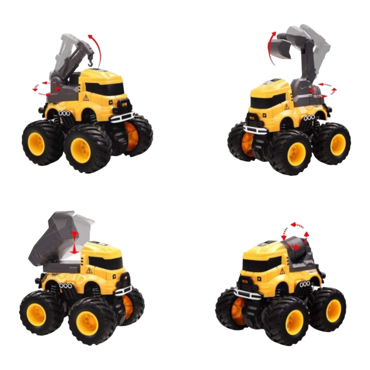 Lonandy Paquete De 4 Juguetes Para Camiones De Construcción.