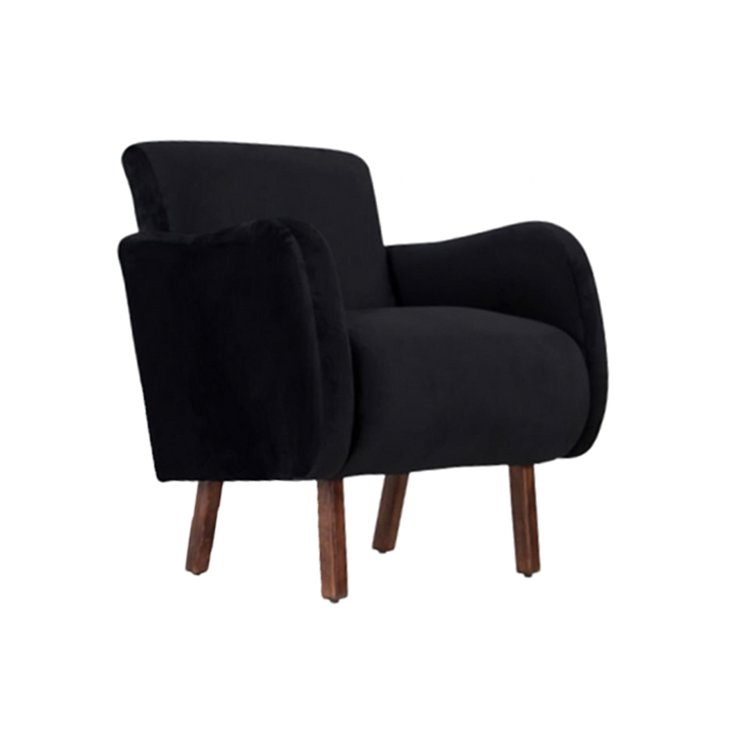 Antema Sillón Sofá Individual Color Negro elegante para toda ocasión, para recepción, salas, oficina, eventos