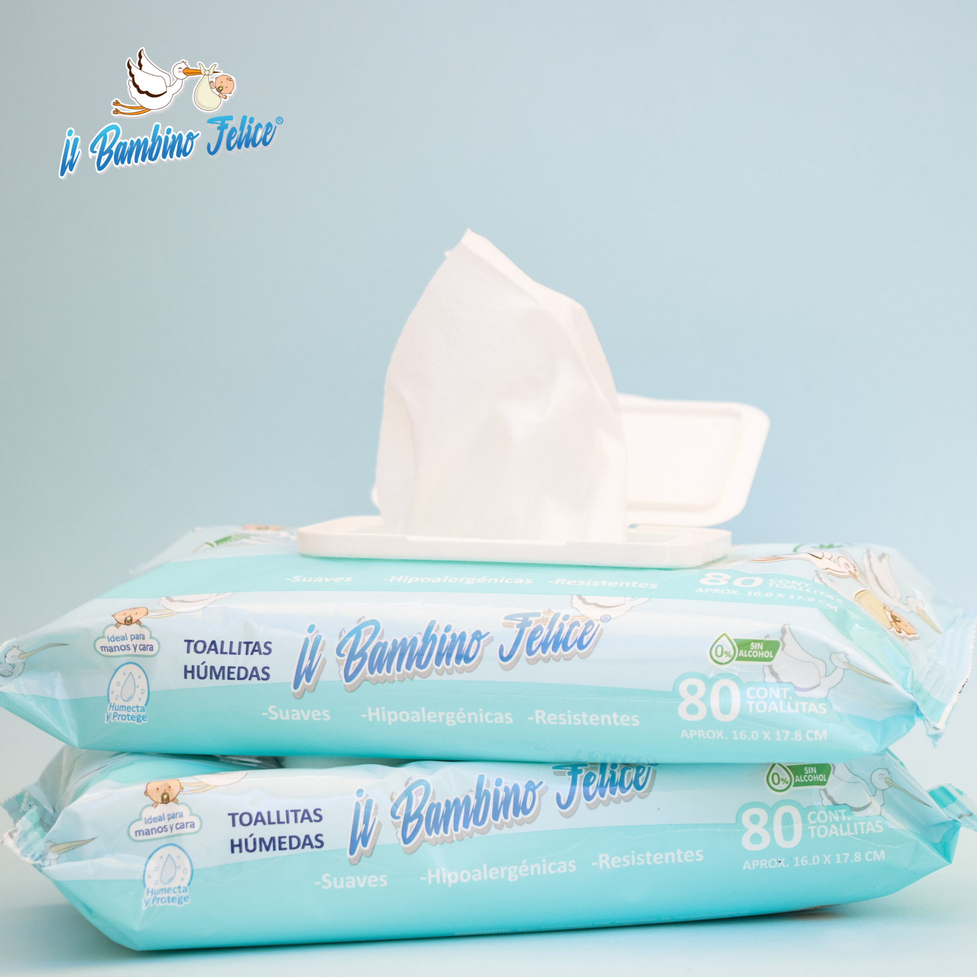 Toallitas Húmedas Para Bebé Bambino Felice 960 Toallas -12pz