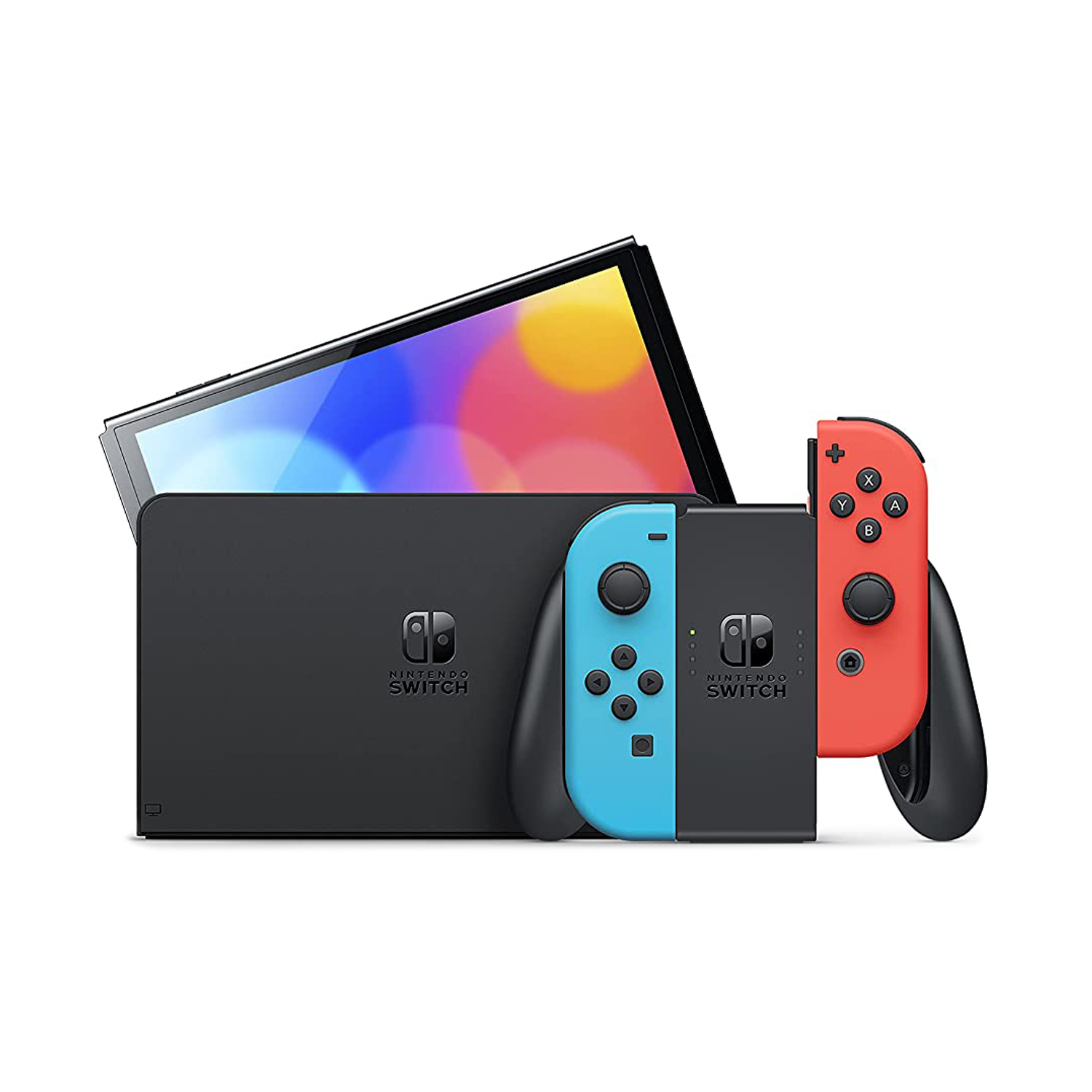 Nintendo Switch Oled 64Gb Neón Más Kit Accesorios 22 En 1.