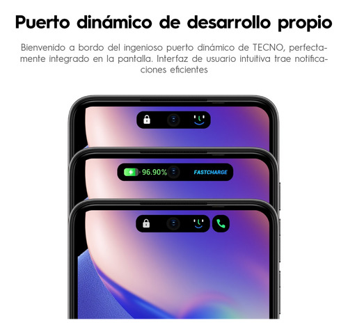 Celular Tecno Spark 20c 256gb Dorado 4gb Ram Dual Sim Cámara 50mp Asistente Ai 90hz Hd De 6.6'' Con Isla Dinámica