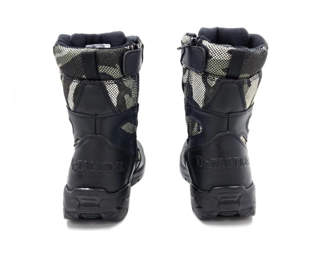 Botas Oc Tactical Altas De Piel Tácticas Swat Trabajo Hombre