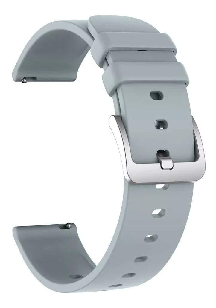 Correa Extensible Smartwatch Reloj Silicón Universal 2cm Gris.