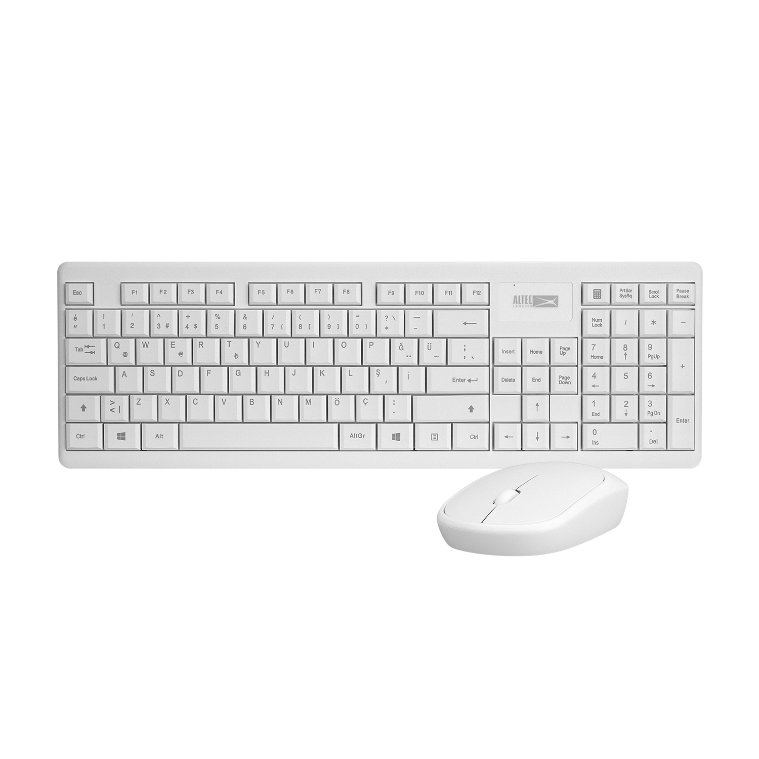 Altec Lansing Kit Teclado (Esp) Y Mouse Inalámbricos (Albc6314) Blanco.