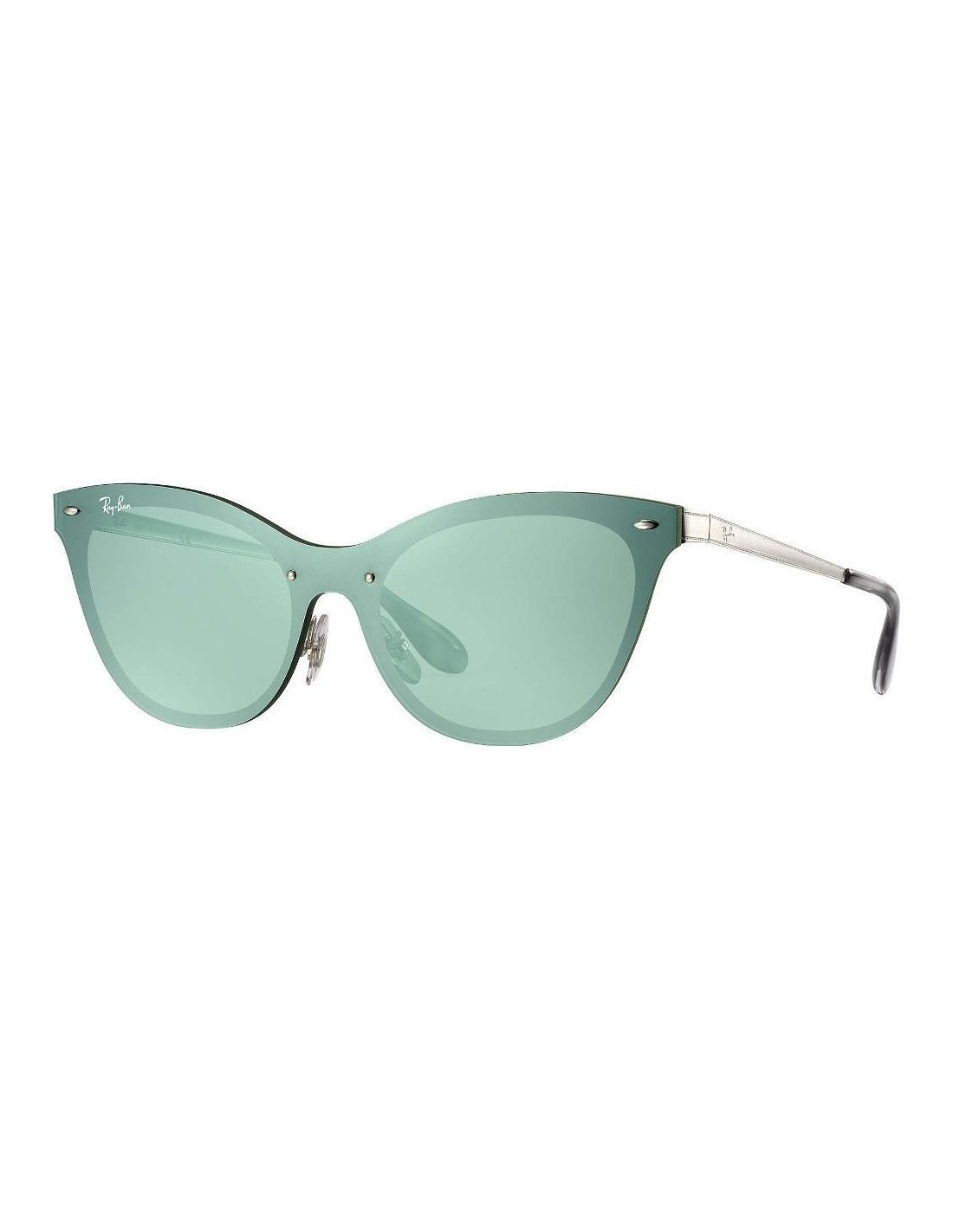 Lentes de sol Ray Ban Rb3580n 042/30 Eye Cat Blaze Plata espejo gris Original