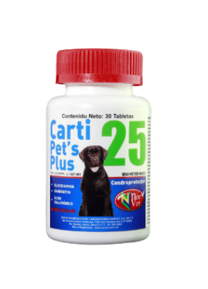 CARTIPETS PLUS 25 30 TABLETAS