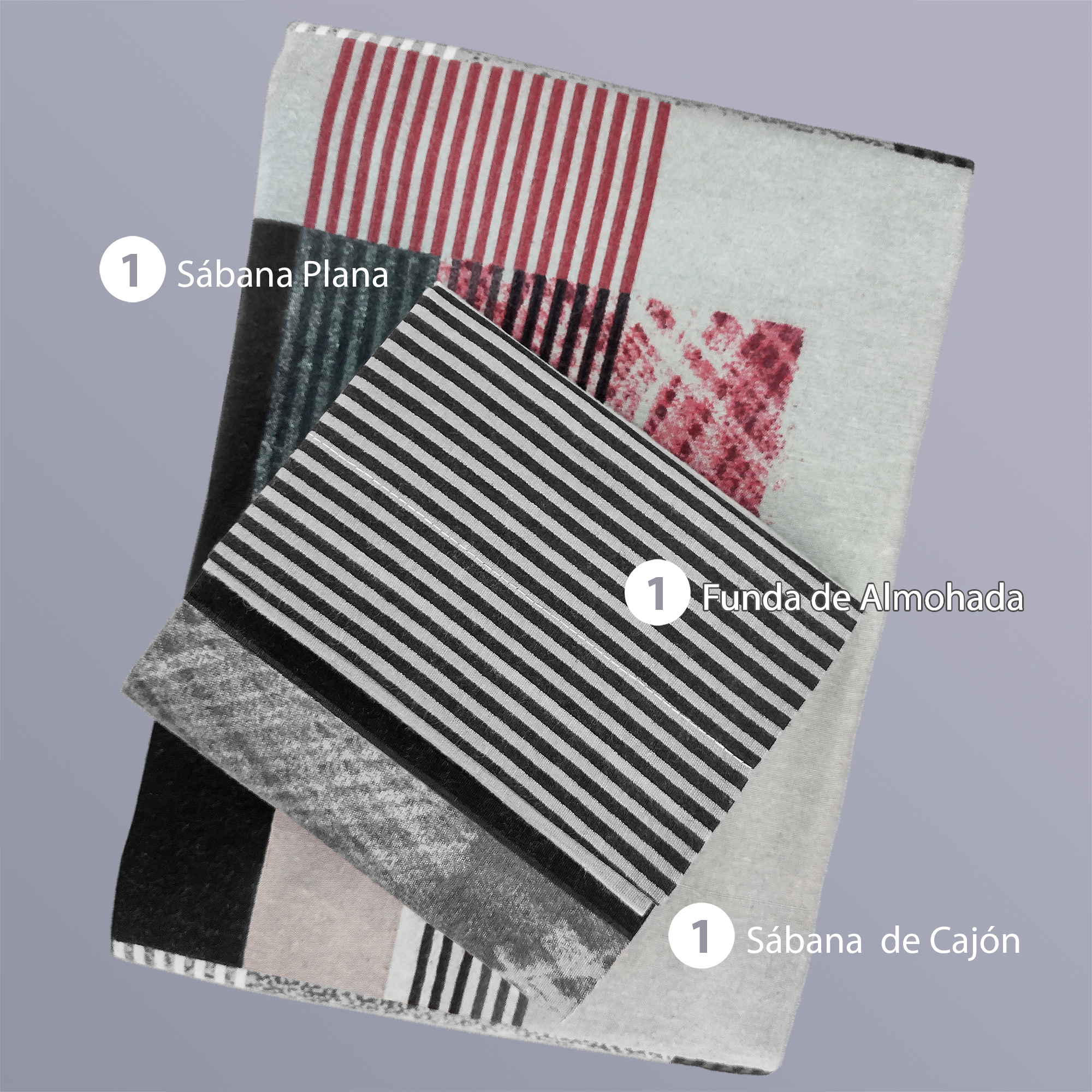 Sábana De Franela Individual Estampado - Labirint Algodón 100% - Tacto Suave.
