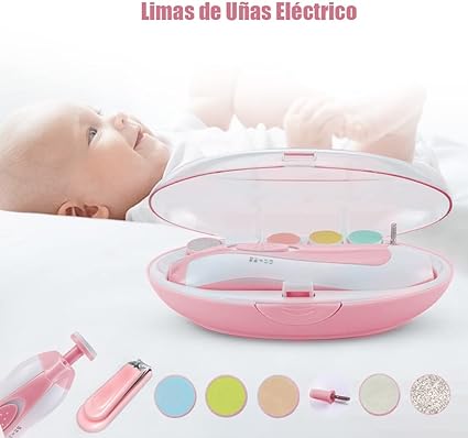 Limas de uñas bebés, tijeras de uñas para niños, tijeras de uñas para bebés eléctricas, cuidado de uñas,