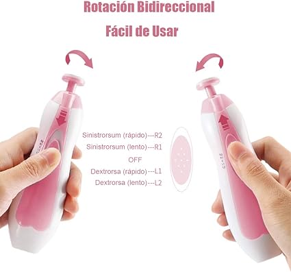 Limas de uñas bebés, tijeras de uñas para niños, tijeras de uñas para bebés eléctricas, cuidado de uñas,