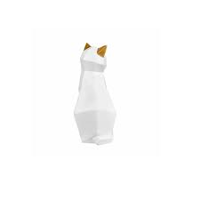 Gato Siamés Geométrico Blanco