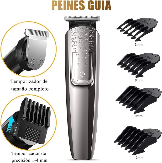 A Cortapelo para Hombre, 12 en Recortadora de Barba Eléctrico