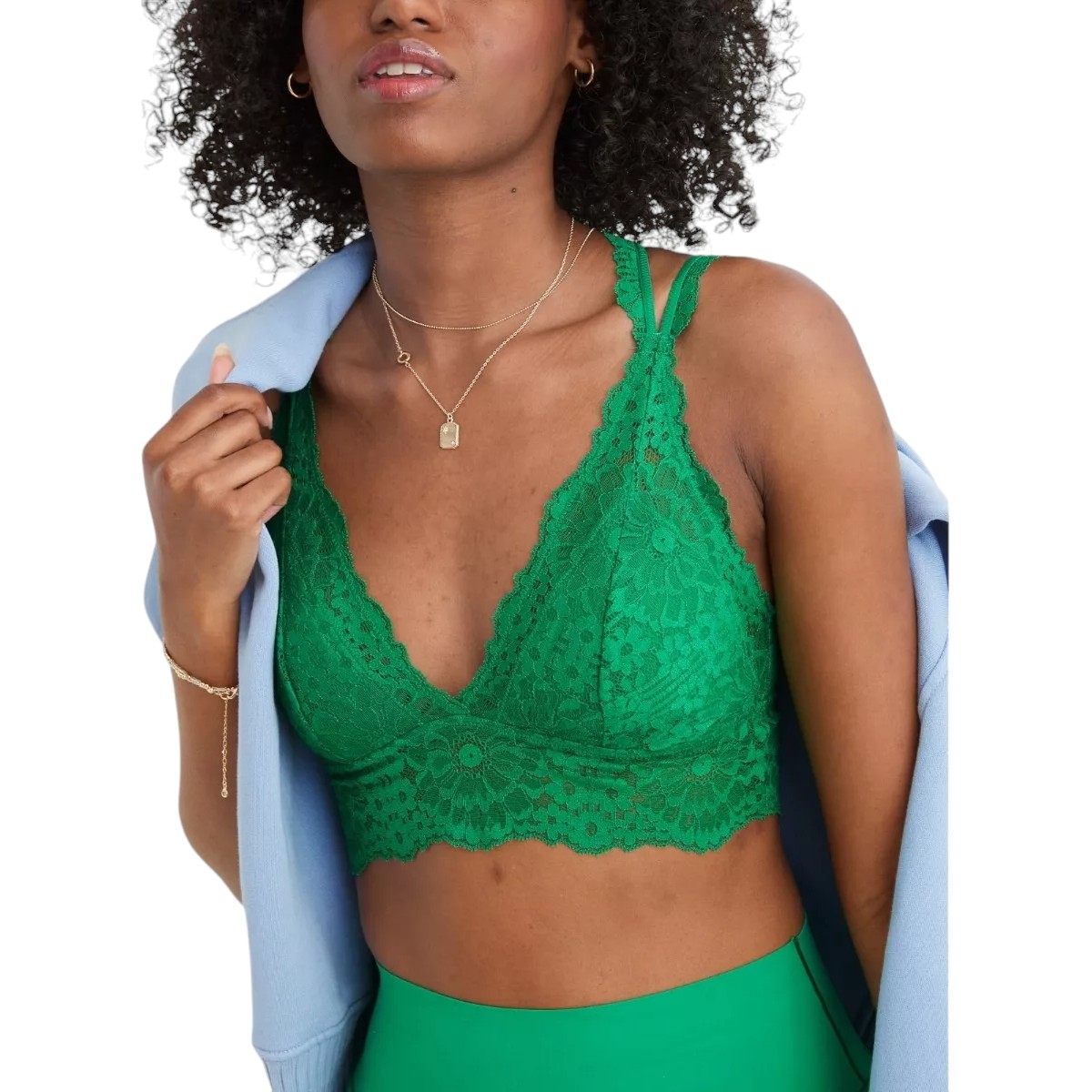 Bralette Aerie American Eagle original talla Mediano, verde