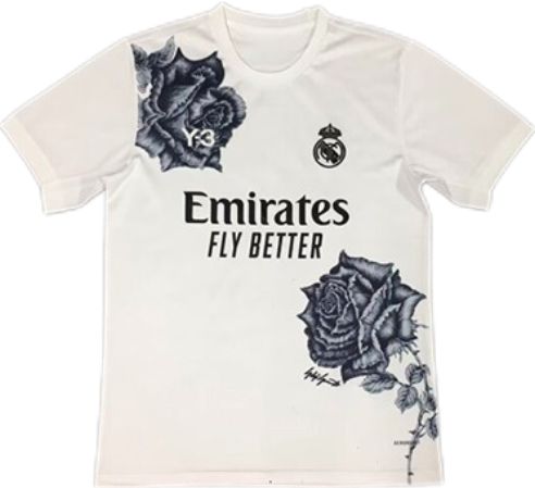 Nuevo! Jersey Real Madrid 2024/2025 Edicion Especial Y3 Rosas Blanca Talla L.