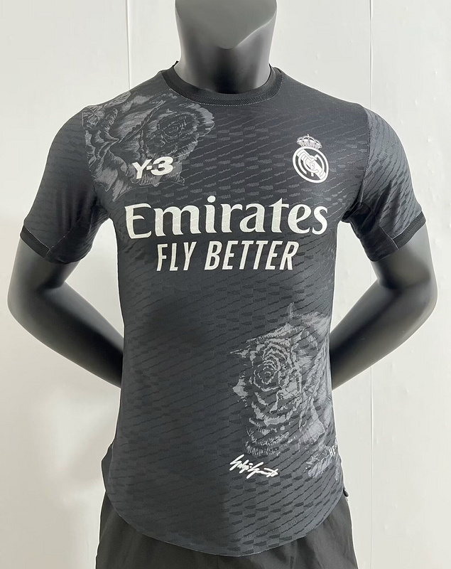 Nuevo! Jersey Real Madrid 2024/2025 Edicion Especial Y3 Rosas Negro Black Talla L.