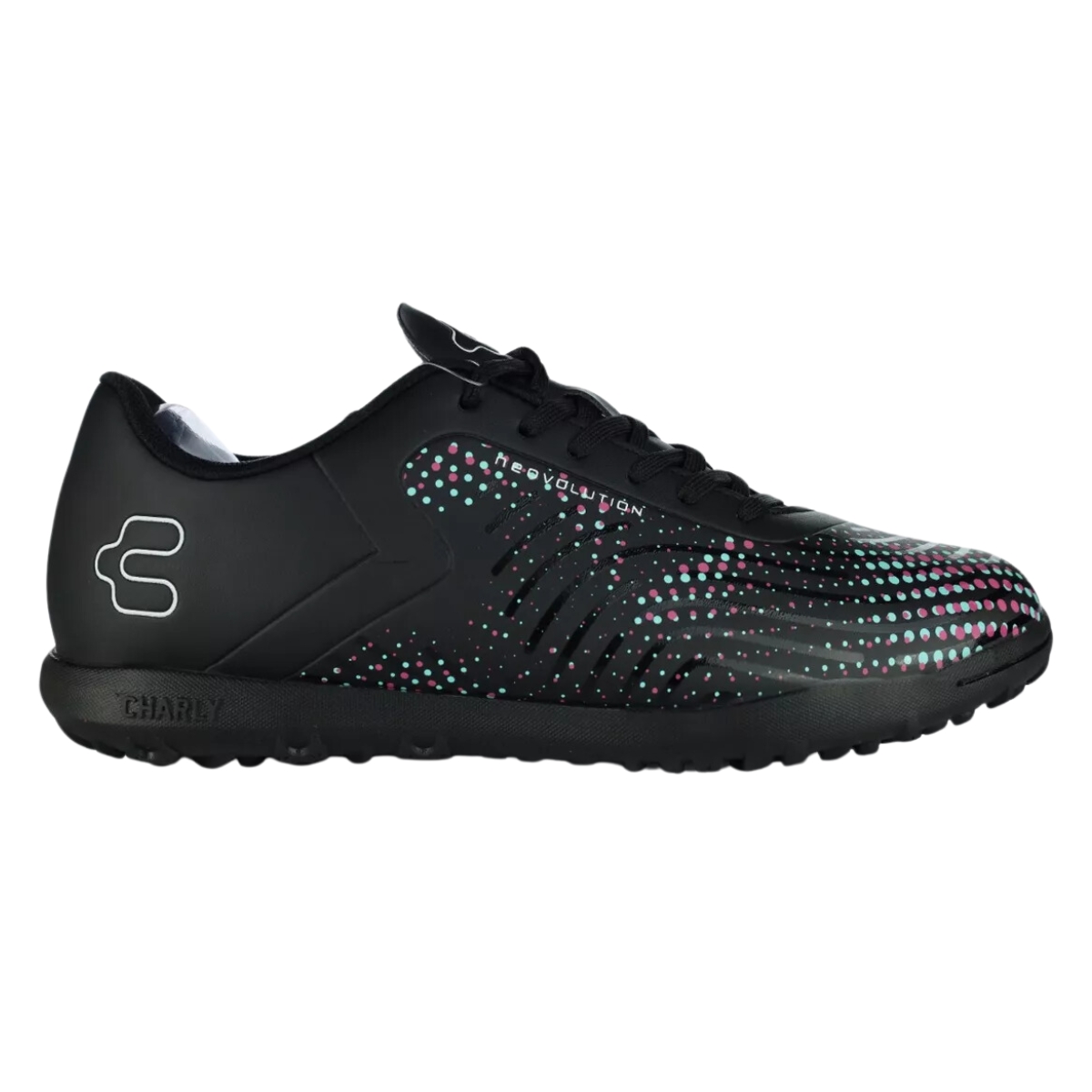 Tenis Charly Futbol Rapido 1086279 Neovolution Negro/Multicolor.