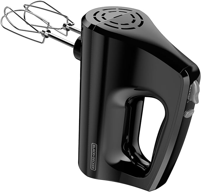A BATIDORA DE MANO BLACK+DECKER 5 VELOCIDADES NEGRA MX400B-LA.