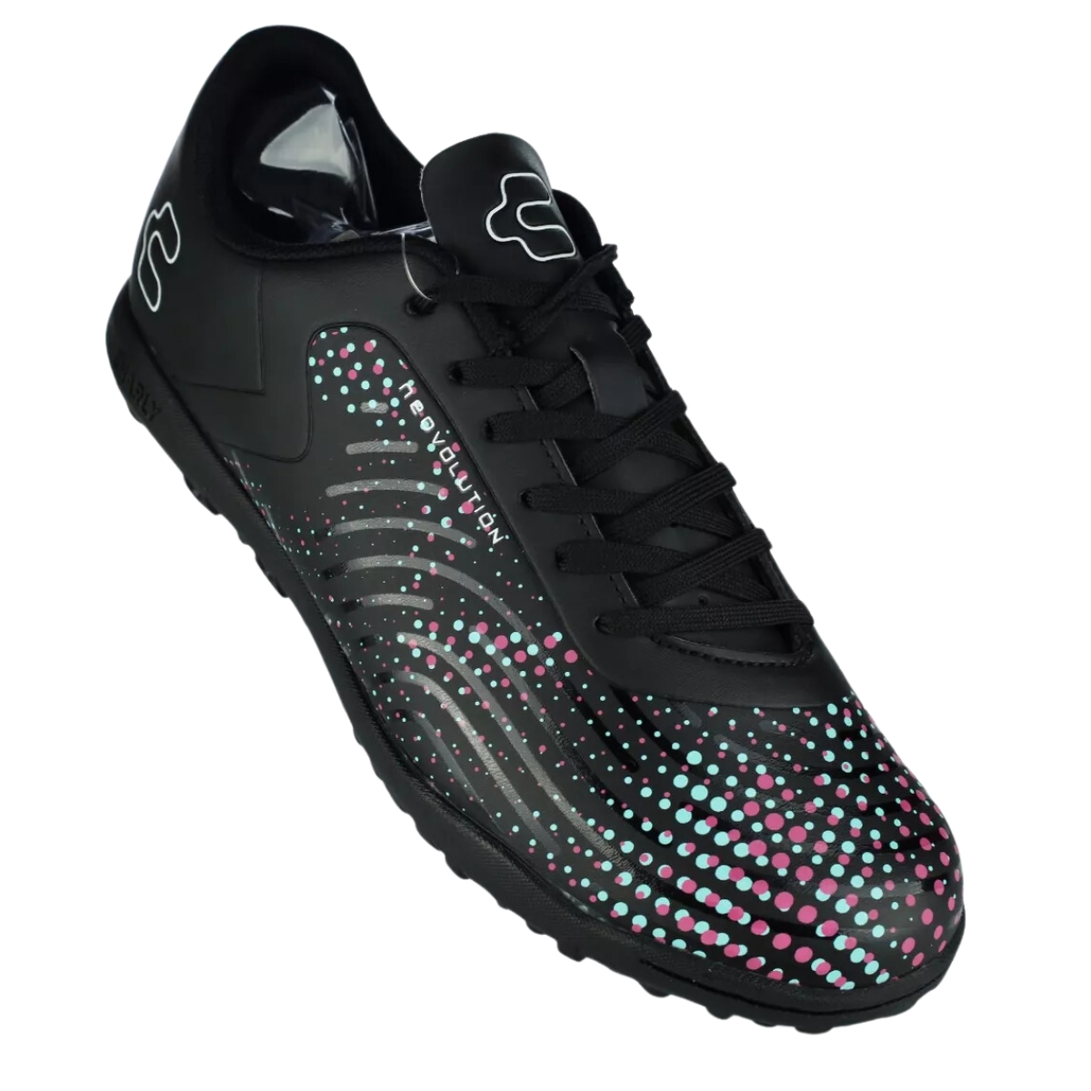 Tenis Charly Futbol Rapido 1086279 Neovolution Negro/Multicolor.
