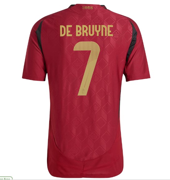 Nuevo! Jersey Belgica Eurocopa 2024/2025 Titular Local Kevin de Bruyne 7 Talla XL .