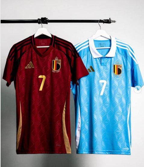 Nuevo! Jersey Belgica Eurocopa 2024/2025 Titular Local Kevin de Bruyne 7 Talla XL .
