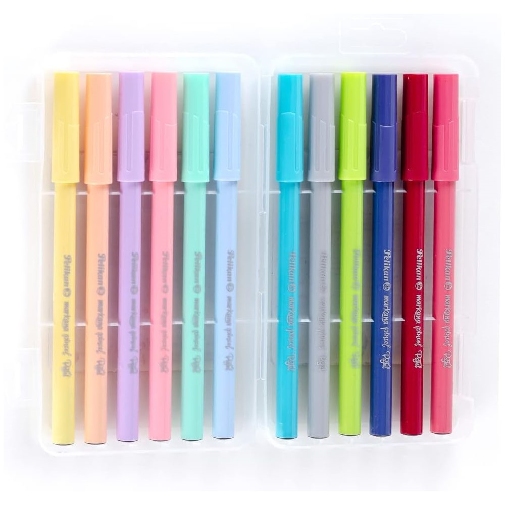Pelikan Marcadores Punta Pincel, Markana Pastel Lettering, 12 Piezas