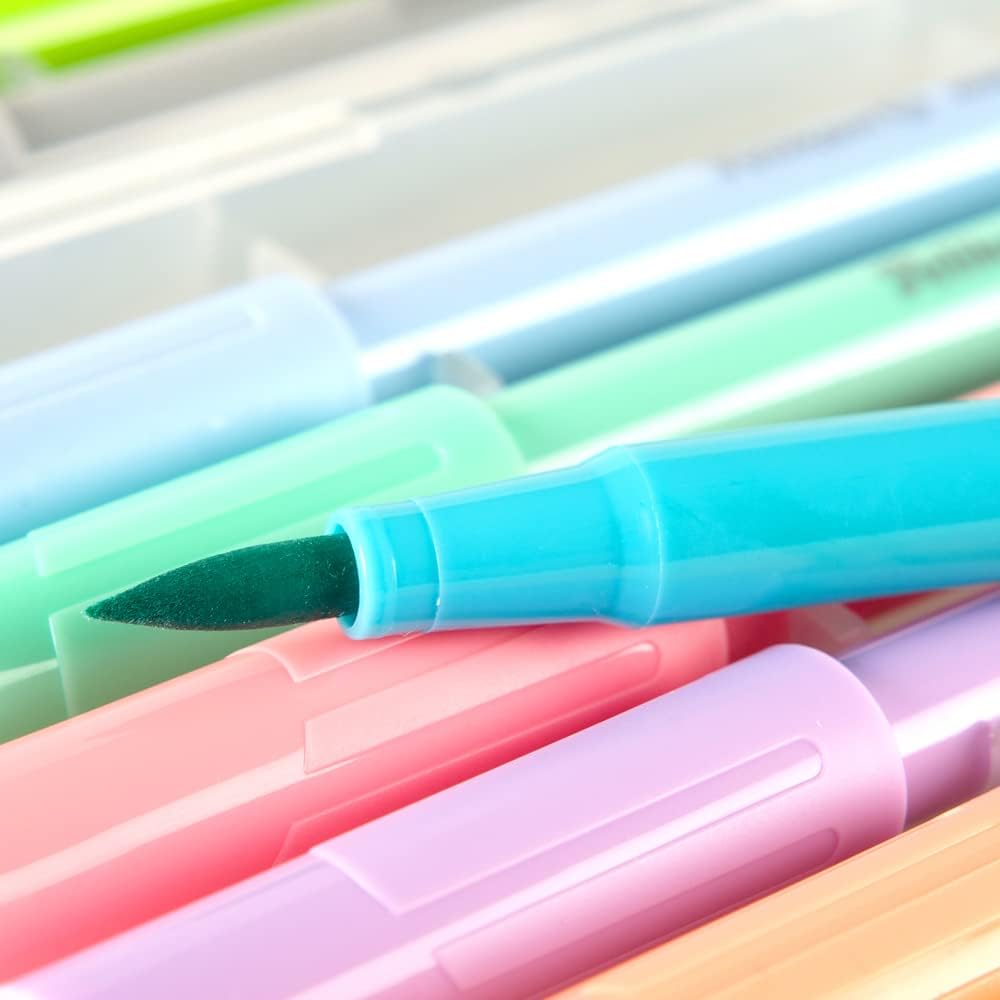 Pelikan Marcadores Punta Pincel, Markana Pastel Lettering, 12 Piezas