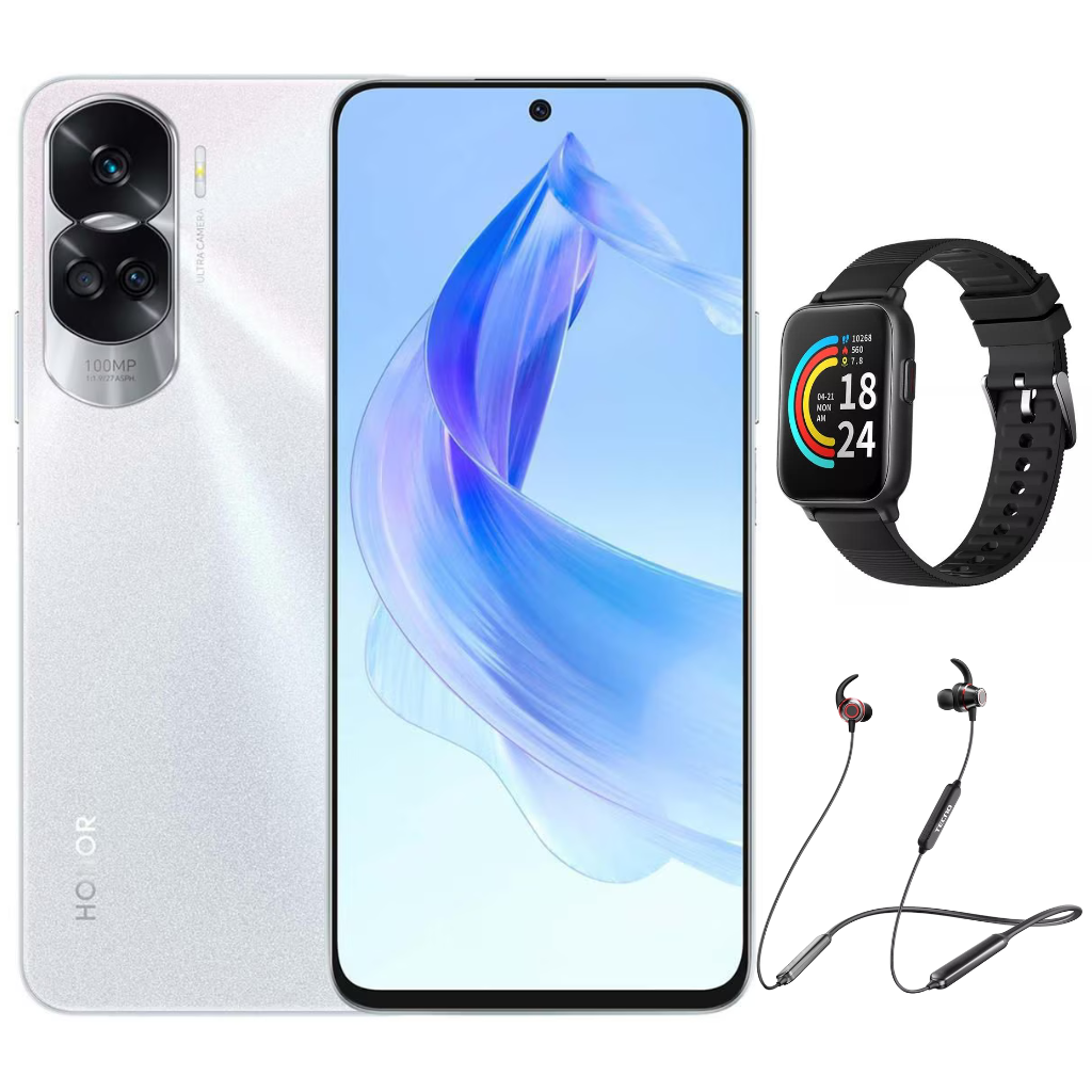 Celular Honor 90 Lite 8gb ram 256gb(servicios google).Combo con Smartband 1More y Audífonos TECNO.