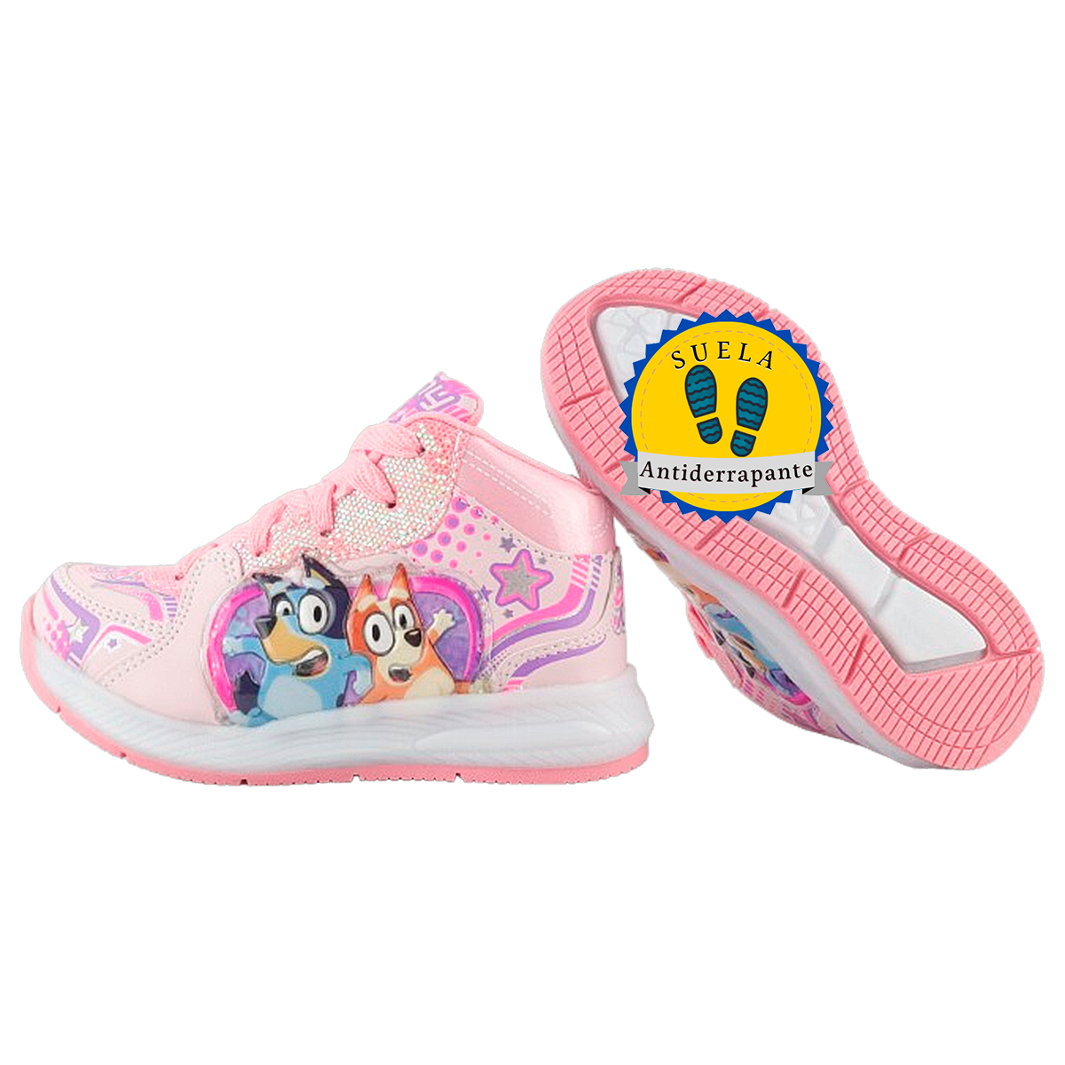 Tenis Niña Cachorros Blue Bingo Casual Moda Luces Leds 351-rp