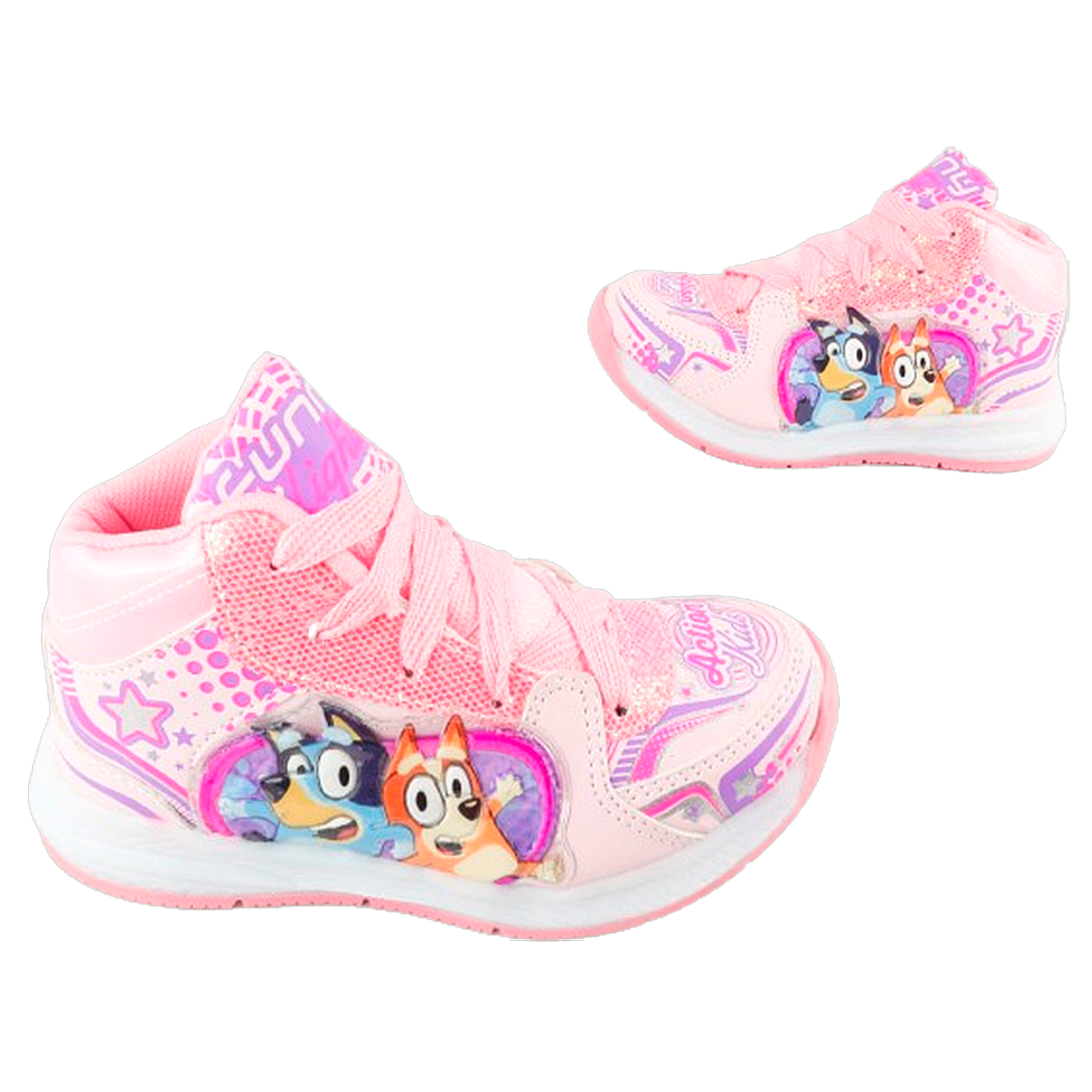 Tenis Niña Cachorros Blue Bingo Casual Moda Luces Leds 351-rp