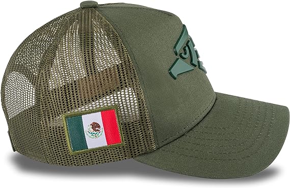 A Militar Fury Gorra para Hombre Rejilla Logo Águila, Gorra Hecho en México Tipo Camionero, Gorra Trucker Cap, Gorra de Malla para Hombre, Regalo para Hombre.