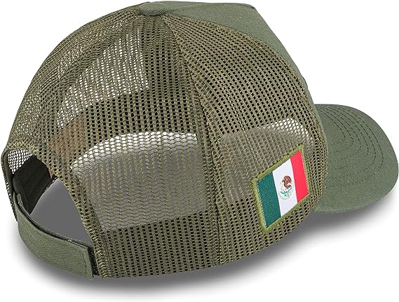 A Militar Fury Gorra para Hombre Rejilla Logo Águila, Gorra Hecho en México Tipo Camionero, Gorra Trucker Cap, Gorra de Malla para Hombre, Regalo para Hombre.