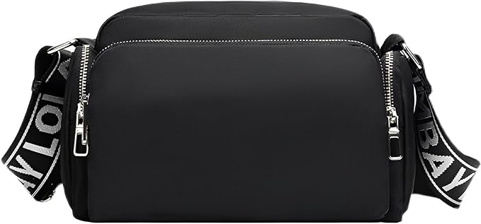 A Bolso Crossbody Mujer Impermeables Bolsa para Mujer Correas Ajustables de Viaje con Multiples Bolsillos Lona
