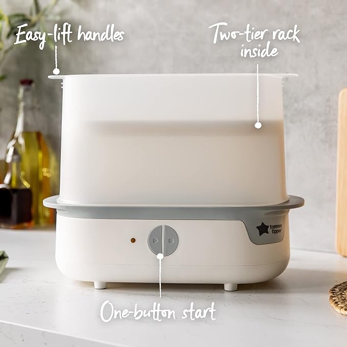 A Tommee Tippee Esterilizador De Vapor Eléctrico, Steri-steam, Paquete De 1 Count.