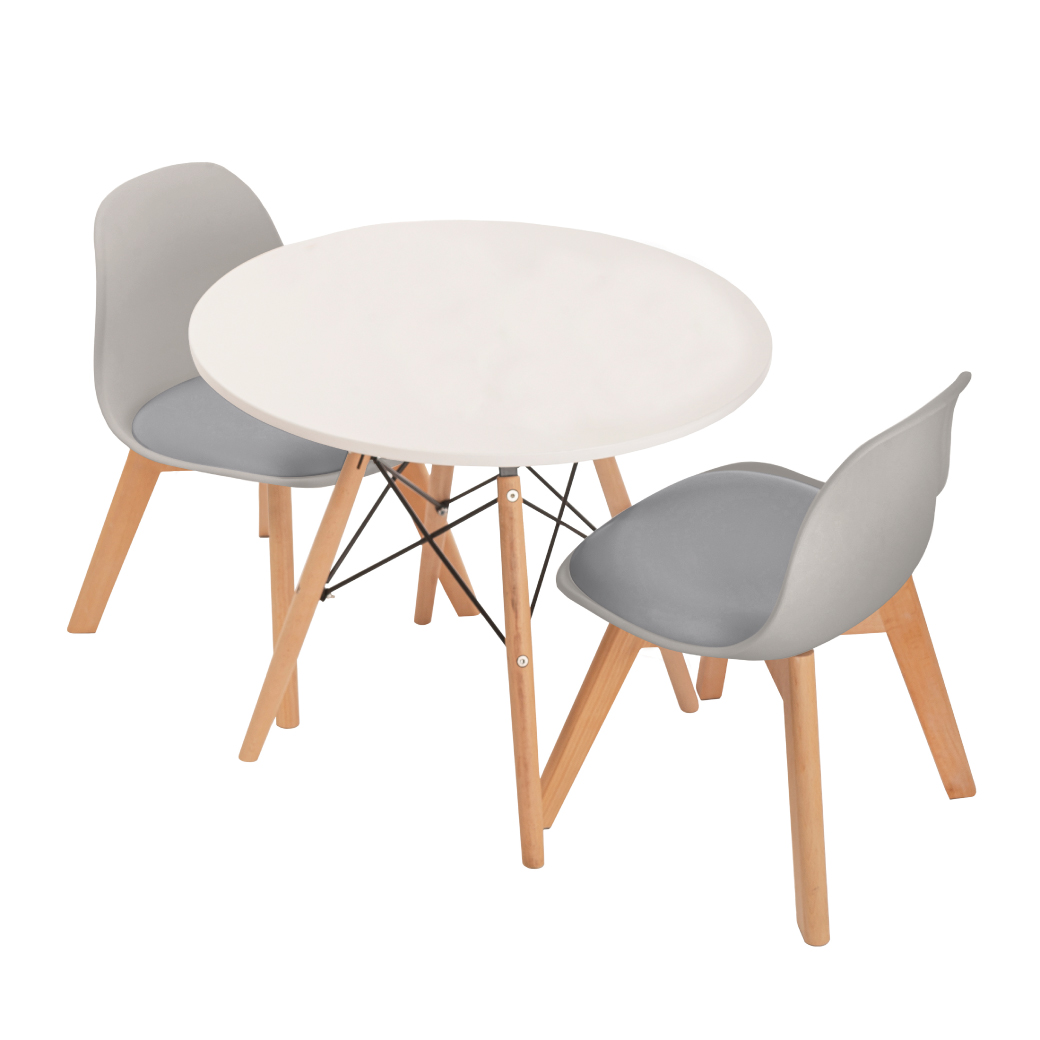 Set de 2 sillas y mesa eames infantil – Niños y Niñas – Duduk.