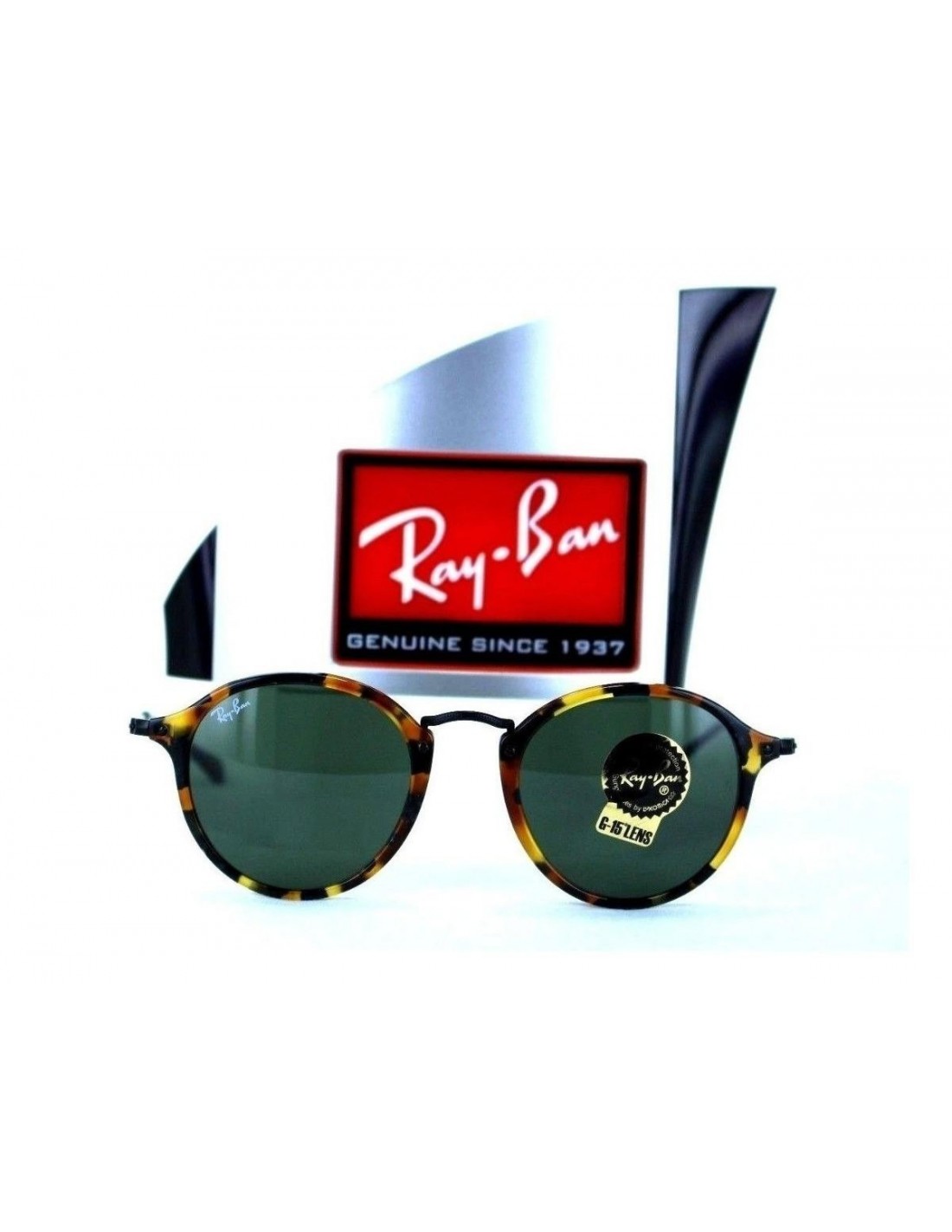 Lentes de sol Ray Ban Rb2447 1157 Round Fleck Carey G-15 Original 