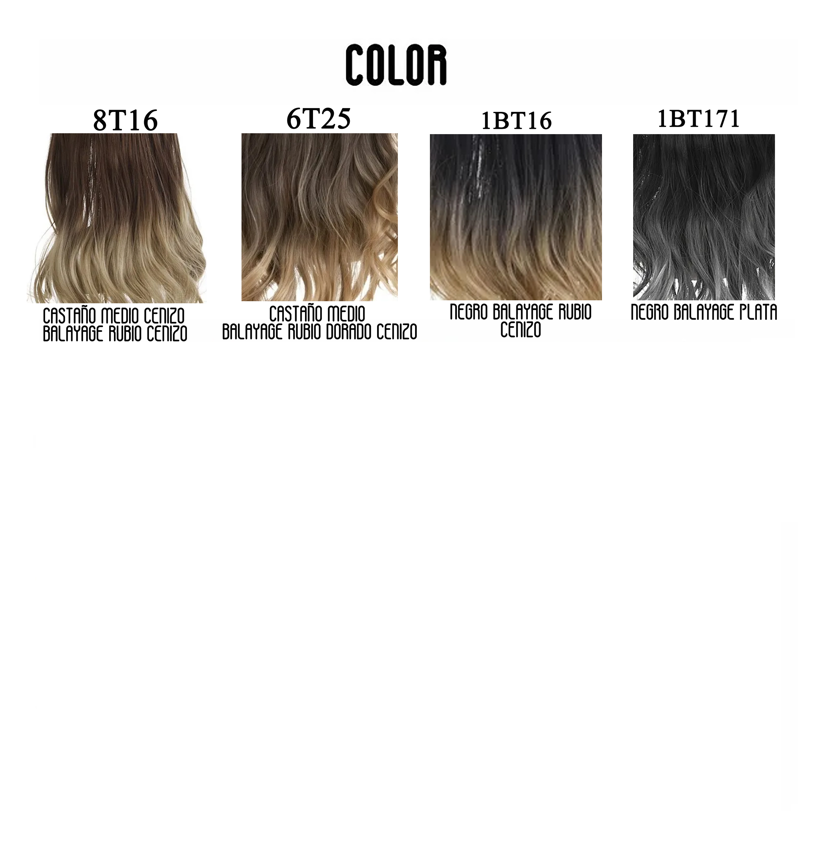 Extensiones Cabello De Liga / Halo De Fibra Resistente Al Calor M01-6T30 CASTAÑO OBSCURO MEDIO BALAYAGE RUBIO COBRIZO.